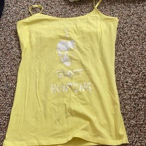 “I ❤️ Ghost Hunting” spaghetti strap tank top/cami